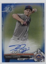 2017 Bowman Chrome Prospect Blue Refractor 101/150 Thomas Szapucki Auto 0hx6