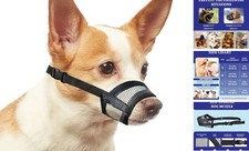 Dog Muzzle for Dogs   Soft Air Mesh Muzzle for Dog  Perfect for Barking Small