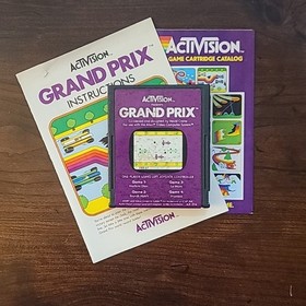 Grand Prix (Atari 2600, 1982) Complete In Box With Inserts Tested Working