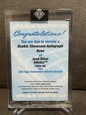 🔥Jacob Wilson 2025 Topps Transcendent Collection Rookie Showcase Auto /25