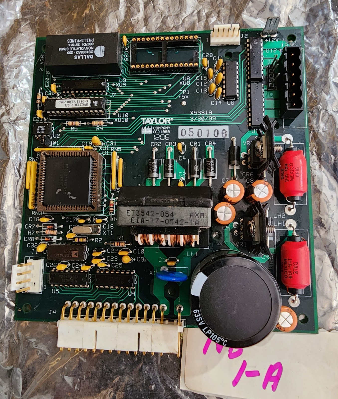 Taylor X53319-SER Control Board