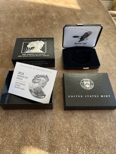 2024-S American Eagle Box One Ounce Proof Coin BOX, Capsule, & COA (NO COIN)