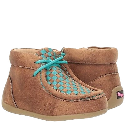 Blazin Roxx Children's Cassidy Brown & Teal Moccasins 4441102