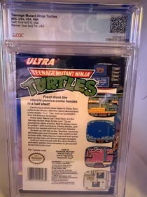 Teenage Mutant Ninja Turtles NES 1989 GCG 7.0 Graded Nintendo Classic