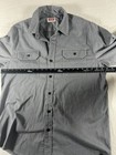 Wrangler Men's Dark Gray Long Sleeve Button-Down Casual Shirt Size Medium