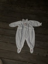 Dior Baby Vintage Embroidered one piece footsie