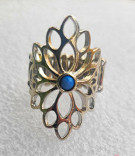 Paparazzi Bucking Trends Blue Round Bezel Flo...
