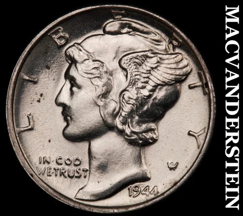 1944 Mercury Dime- Super Choice Gem Brilliant Uncirculated++++ Luster #i2035
