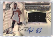 2016 Panini Spectra In the Zone Memorabilia 57/149 Josh Richardson #27 Auto 03i7