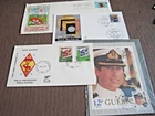 W/wide lot of 4 1st day covers, Guernsey, Italy & Germany....9/6