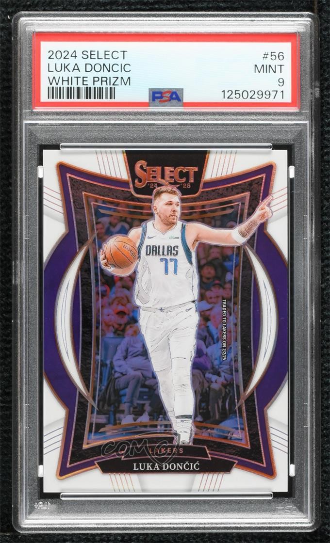 2024 Panini Select Concourse White Prizm 93/149 Luka Doncic #56 PSA 9 MINT 0g4t