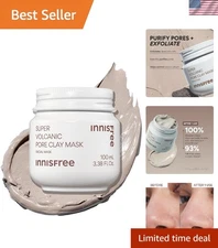 Korean Super Volcanic Clay Mask for Deep Pore Detox & Gentle Exfoliation