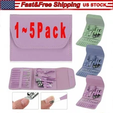 16 Pcs Stainless Steel Nail Clippers Set Manicure Kit Ingrown Toenail Clipper US