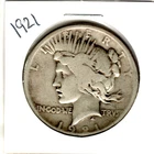 1921 P PEACE SILVER DOLLAR FAIR CONDITION UNGRADED 1 DAY SHIP