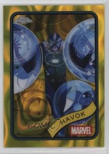 2025 Topps Chrome Marvel Comics Yellow Lava Refractor Havok #19