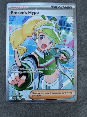 MCs Hype (DRI 220)Ewige Rivalen - Emcee's Hype 220/182 Pokemon Karte NM Englisch