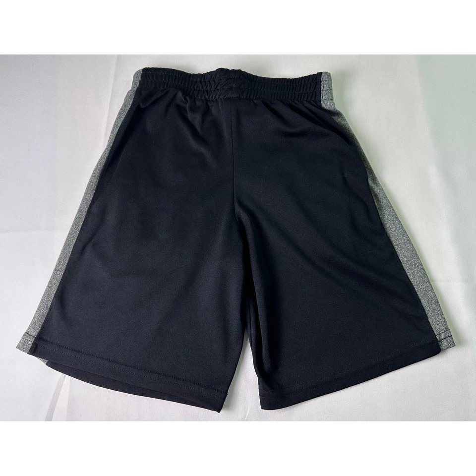 Pantalones Cortos Atléticos Tuff Guys Niños Negro Gris Medianos (8/10) Cintura Elástica Foto 2 de 4