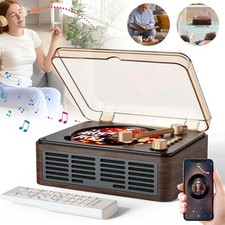 Tragbar CD Player mit Bluetooth Lautsprecher Fernbedienung FM Radio USB/AUX DHL