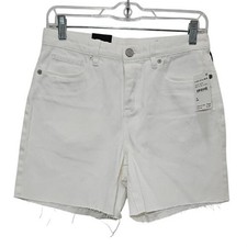 Blank NYC The Warren High Rise Short Size 26 New Women's White Cotton Casual