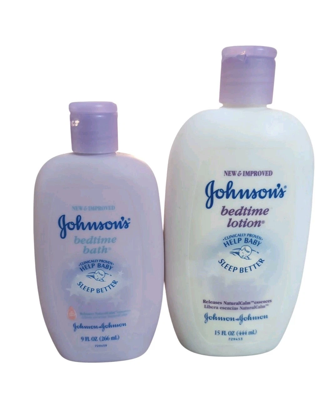 ORIGINAL Johnsons Bedtime Bath & Lotion Help Baby Sleep Better Natural Calm lot
Opens in a new windo