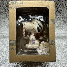 Peanuts by Jim Shore 6013048 MINI SNOOPY WITH GLITTER CANDY CANE Resin Figurine