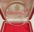 Vintage Wedding Bride Jewellery Rose Gold Golf Bangle Antique Deco Dress Jewelry