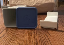 Vtg Tupperware VELVEETA Cheese Cracker Keeper includes Insert and Aqua LID