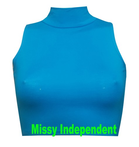 New Womens Sleeveless Plain Polo High Neck Crop Top T-Shirt Turtle Vest 8-14 - Picture 10 of 22
