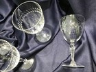 ROCK SHARPE TIARA WINE / WATER GOBLET GLASSES set of 4 crystal clear BEAUTIFUL!! — photo 10