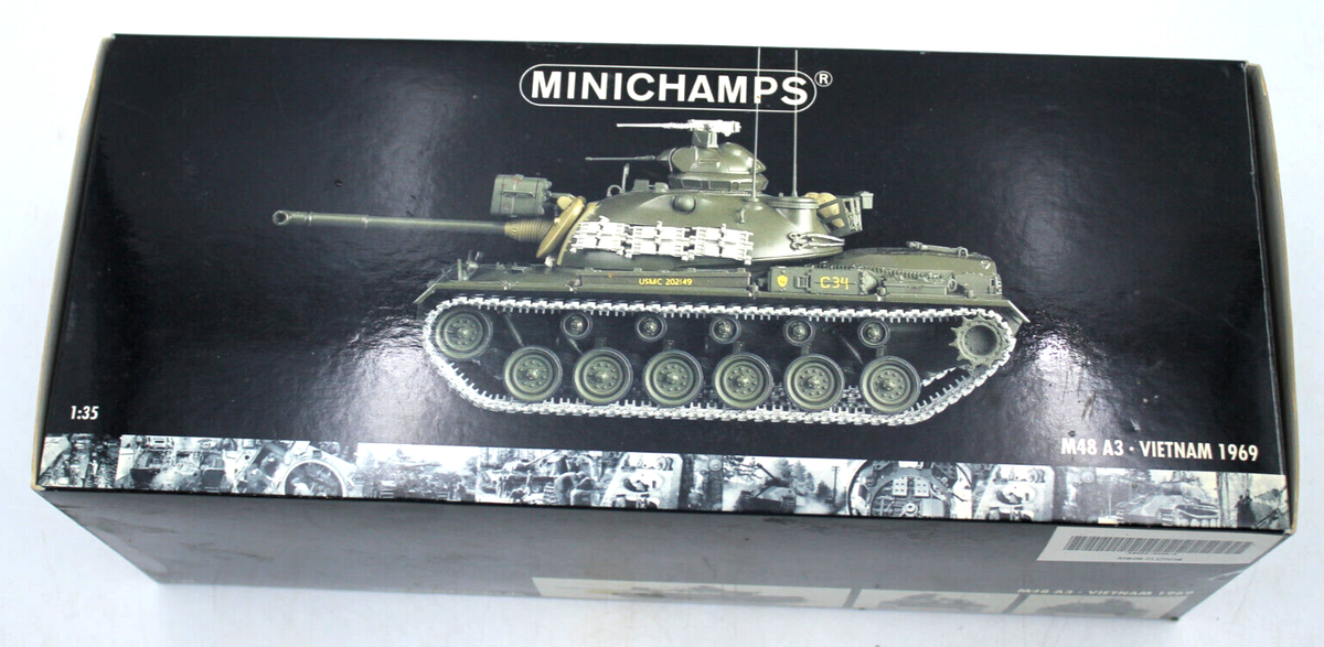 MINICHAMPS M48 A3 タンクモデル 1969年 Pauls Model Art Used MINICHAMPS Vietnam 1969 M48 A3 Battle