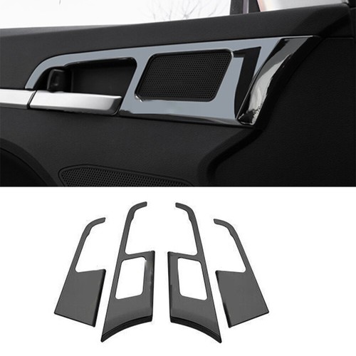 Carbon Fiber Look Steel Door Bowl Frame Cover For Hyundai Elantra 2016-2020 – Interior Trim Set