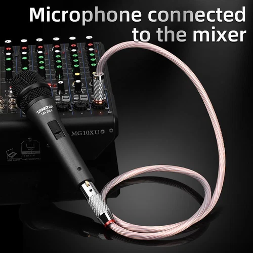 Paar OCC Silber gemischt Hifi TRS 6,35mm Stecker auf 3 Pin XLR Kabel Audio 12 Stränge - Bild 7 von 16
