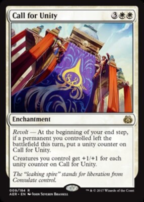x1 Call for Unity R MTG Aether Revolt M/NM, English