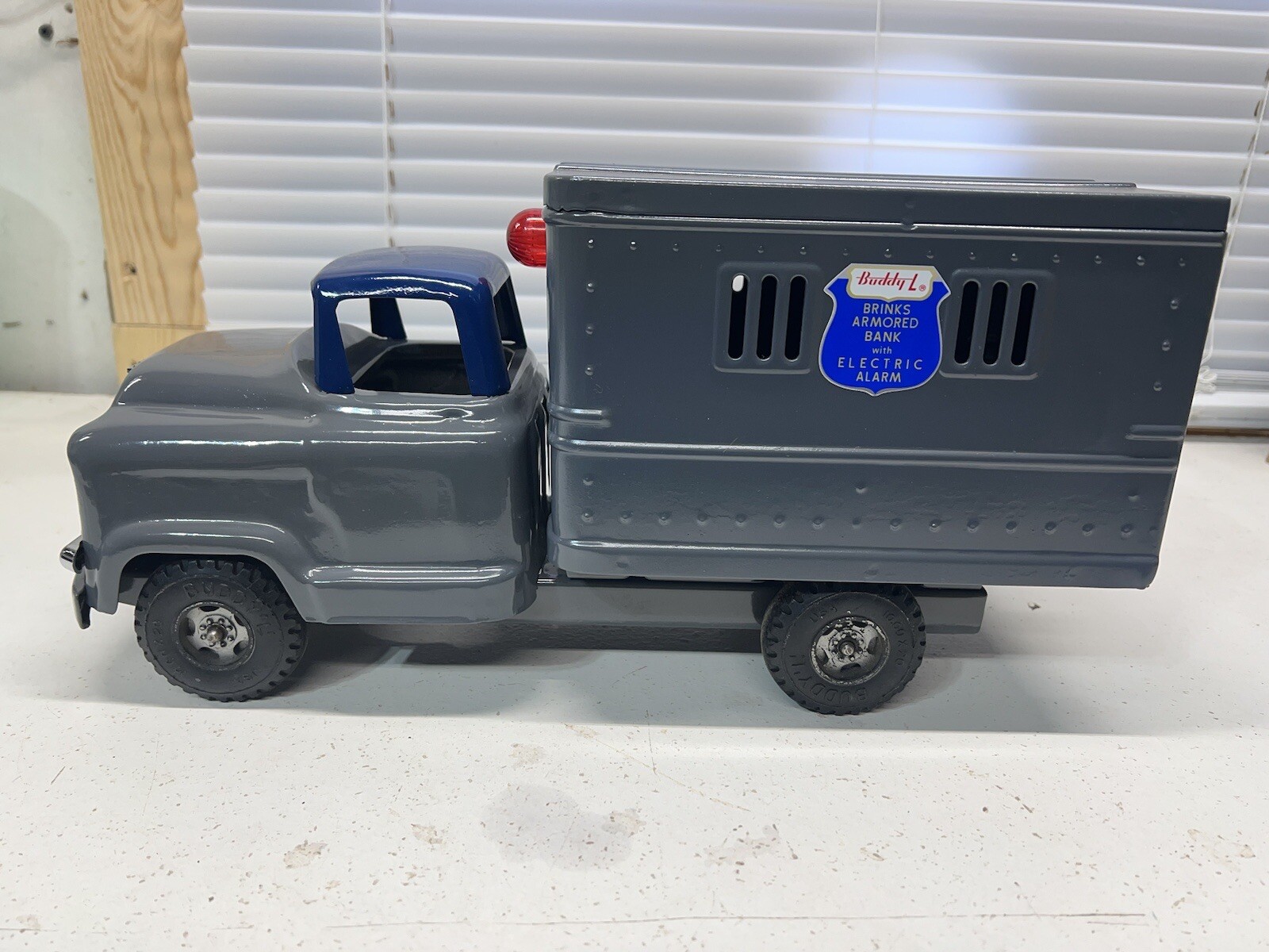 Vintage Rare Buddy L Pressed Steel Original GMC Brinks Armored Bank Toy