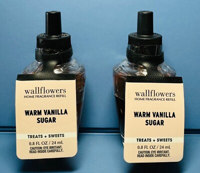 *NEW* WARM VANILLA SUGAR ~ 2PK ~ WALLFLOWER BULB  ~ Bath & Body Works