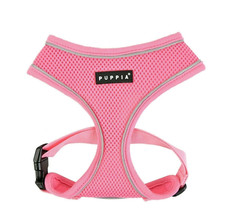 Puppia Dog Harness, Pro Reflective, No Pull, Mesh Pink, Large Fits 19-29" Chest