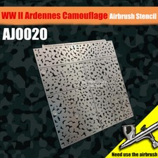 1/35 WWII German Armour Ambush Camouflage Leakage Spray Stenciling Template