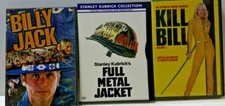 Lot-3 DVD'S-Full Metal Jacket - Billy Jack- Kill Bill Volume 1