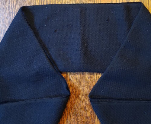 Horkshire Navy Blue Acrylic Orlon Scarf Made in U.S.A. unisex. 46 x 12 - Picture 2 of 9
