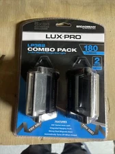 LUXPRO  2 Pack 180 Lumen Broadbeam LED Mini Triangle Area Light - NEW LP362
