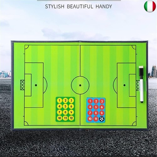 CREADY Lavagna Tattica Calcio, Lavagnetta Magnetica, Cartellina Allenatore con - Foto 4 di 4