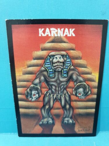 Monster in My Pocket🏆KARNAK 1991 Trading Card🏆FREE POST - Picture 1 of 2