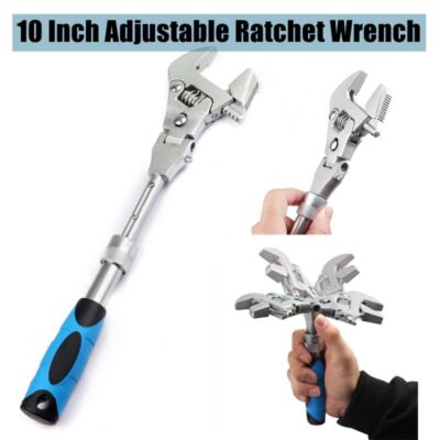 Multifunktion verstellbarer 5 in 1 Spezialeinsätze Drehmomentschlüssel mit drehbarem Kopf