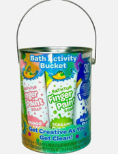 Crayola Bath Activity Bucket Neon 30 piece Set Finger Paint Soap Value Pack
