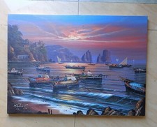 dipinto olio su tela misure 50x70 del pittore Mario Galanti