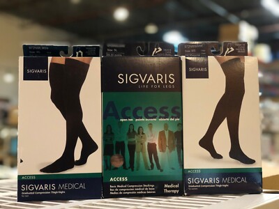 Sigvaris Graduated Compression Thigh High ACCESS 20-30 mmHg Men & Women OT CT 