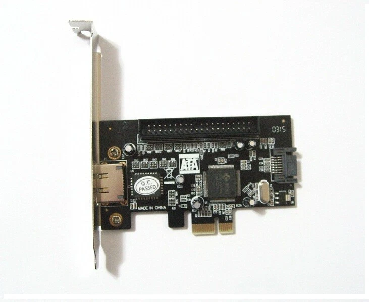 IDE ATA133+SATA2.0+eSATA Combo to PCI-express Controller Raid Card JMB363 Chip - Image 3 of 4