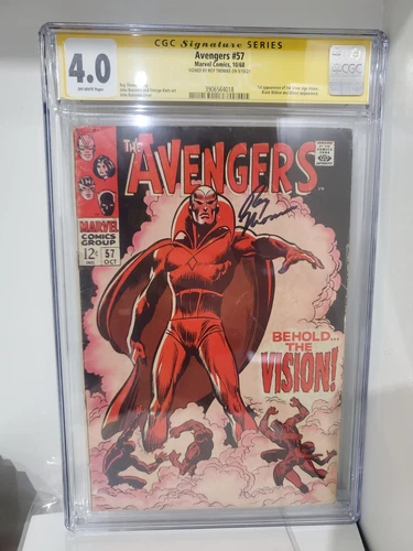 Avengers #57 - CGC 4.0 SS - Roy Thomas - 1st Vision - 2nd Ultron - 1968