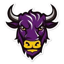 Bull Head, Vinyl Decal Sticker, Indoor Outdoor, 3 Sizes, 11288