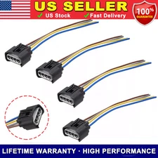 4X Ignition Coil Female Connector Plug Harness For 2002-17 Toyota Camry 2.5 3.5L